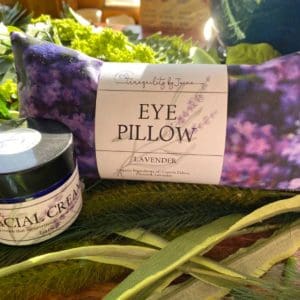 Eye Pillow and Two Ounce Facial Cream Combo
